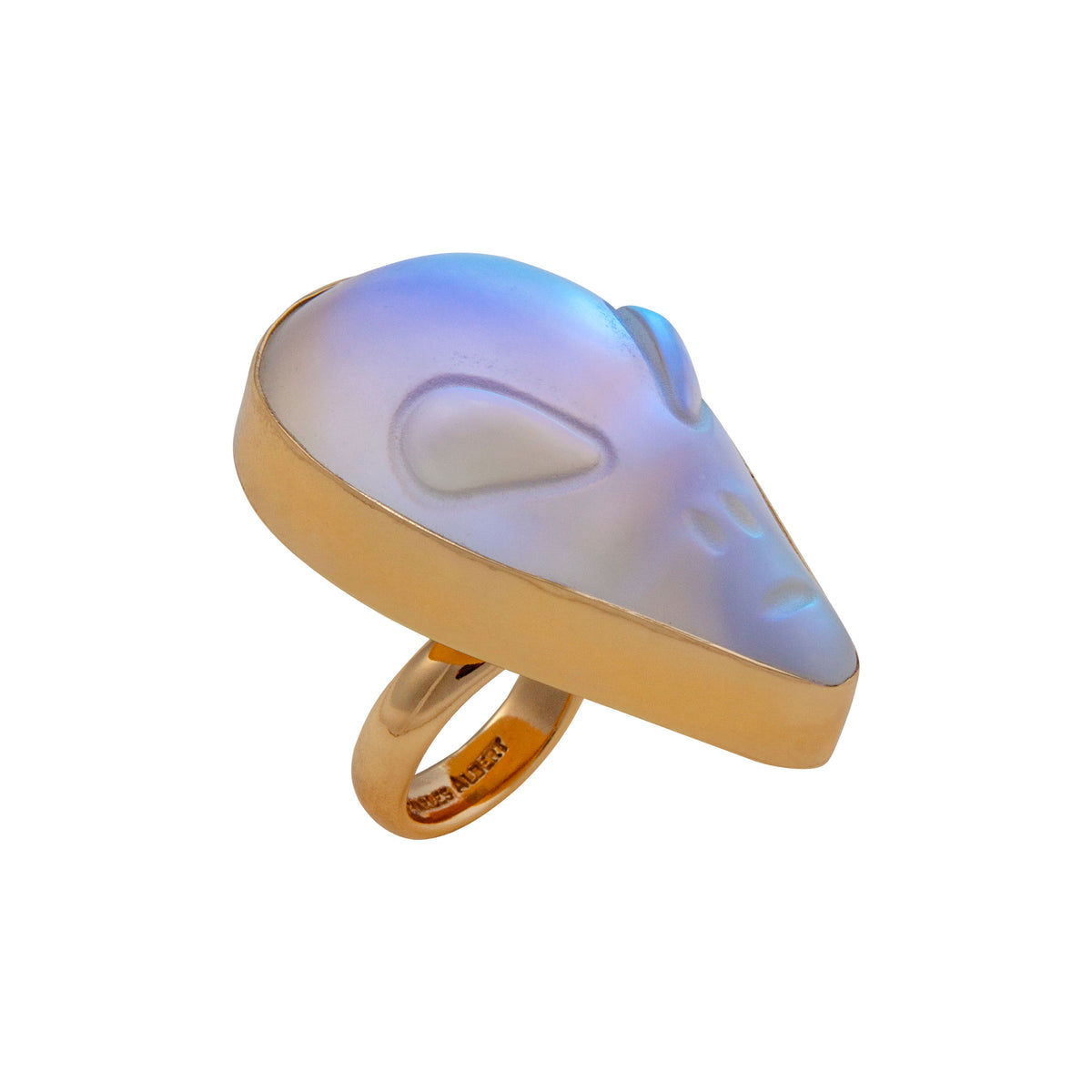 Alchemia Luminite Alien Head Statement Ring | Charles Albert Jewelry
