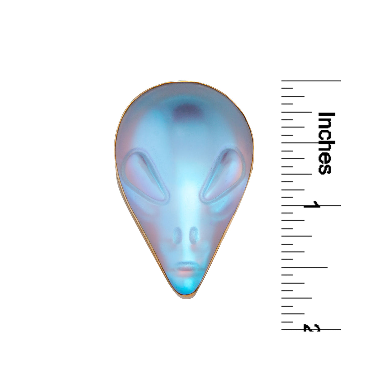 Alchemia Luminite Alien Head Statement Ring | Charles Albert Jewelry