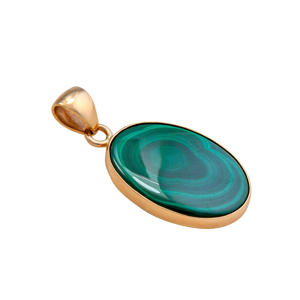 Alchemia Malachite Oval Pendant | Charles Albert Jewelry