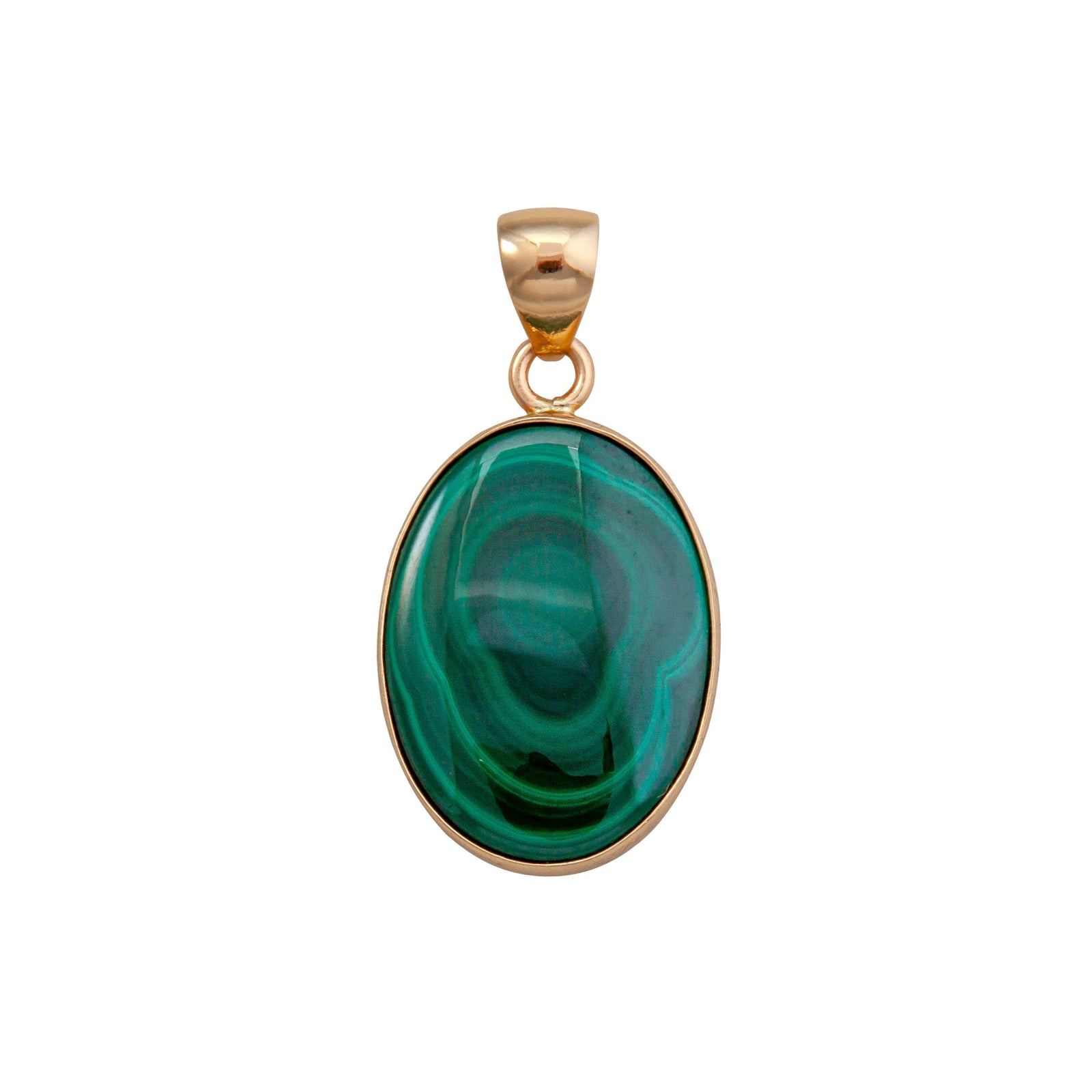 Alchemia Malachite Oval Pendant | Charles Albert Jewelry