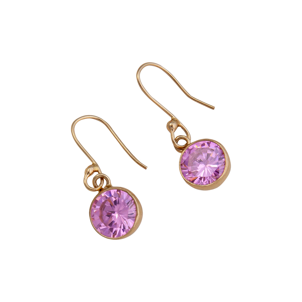 Alchemia Pink CZ Drop Earrings