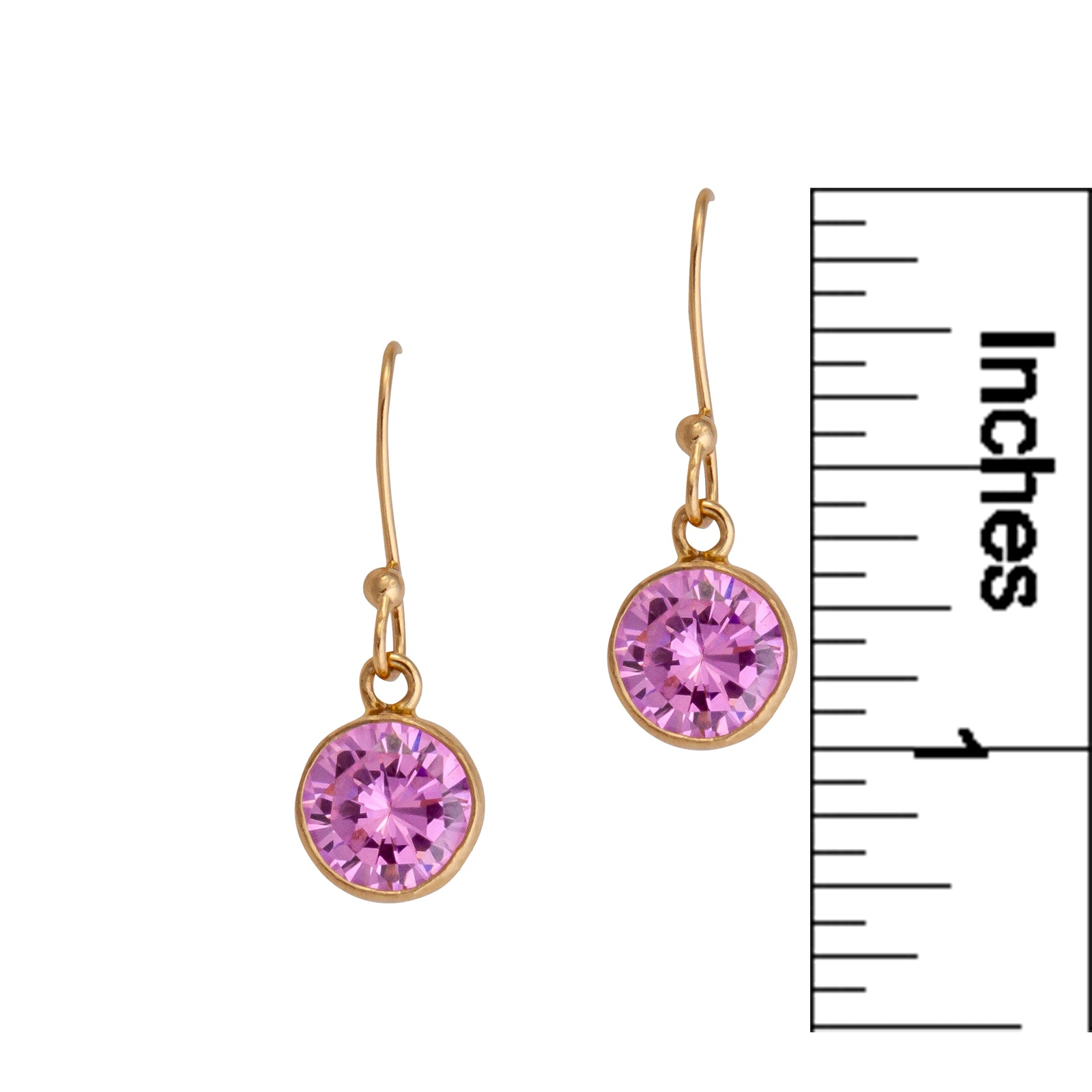 Alchemia Pink CZ Drop Earrings