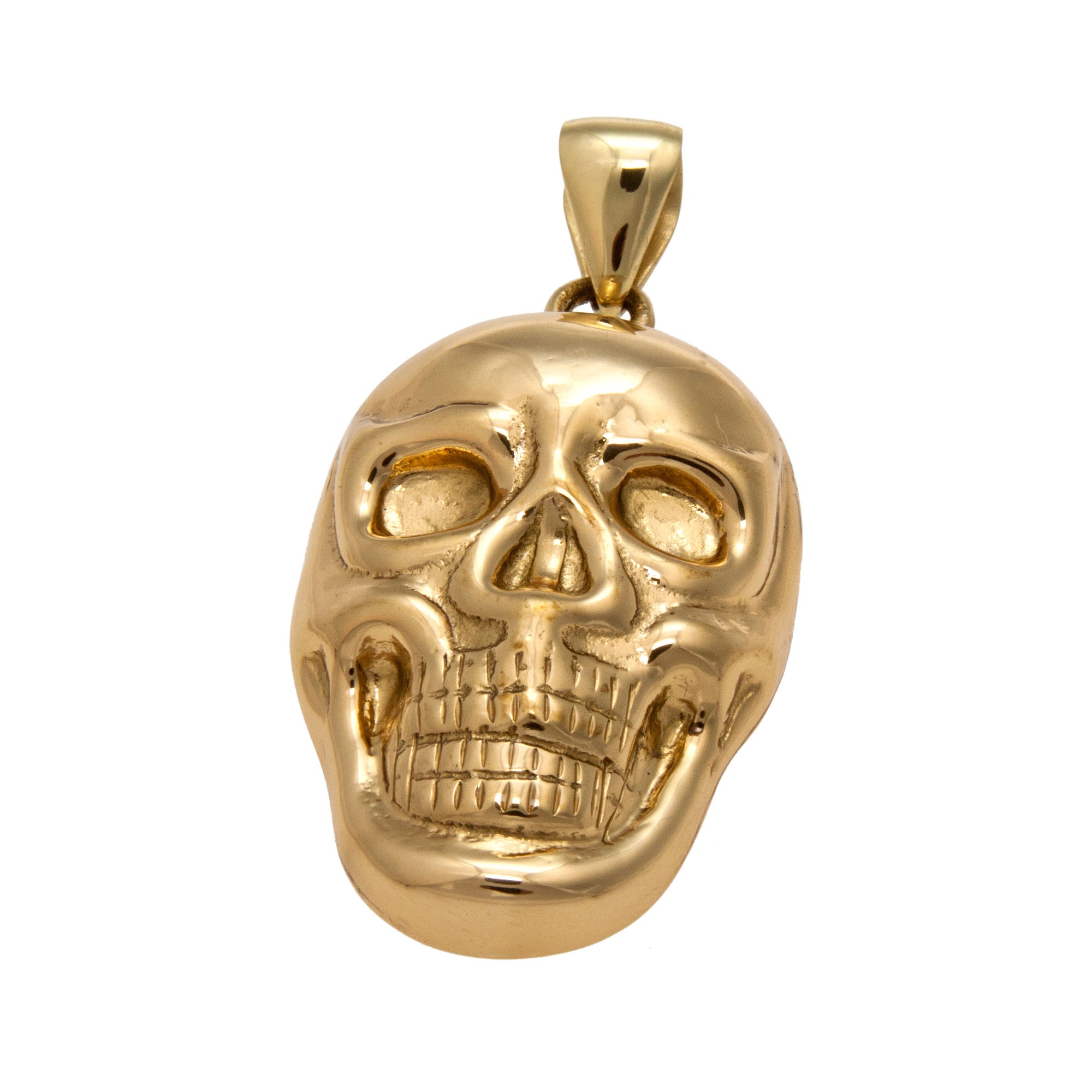 Alchemia Solid Skull Pendant | Charles Albert Jewelry