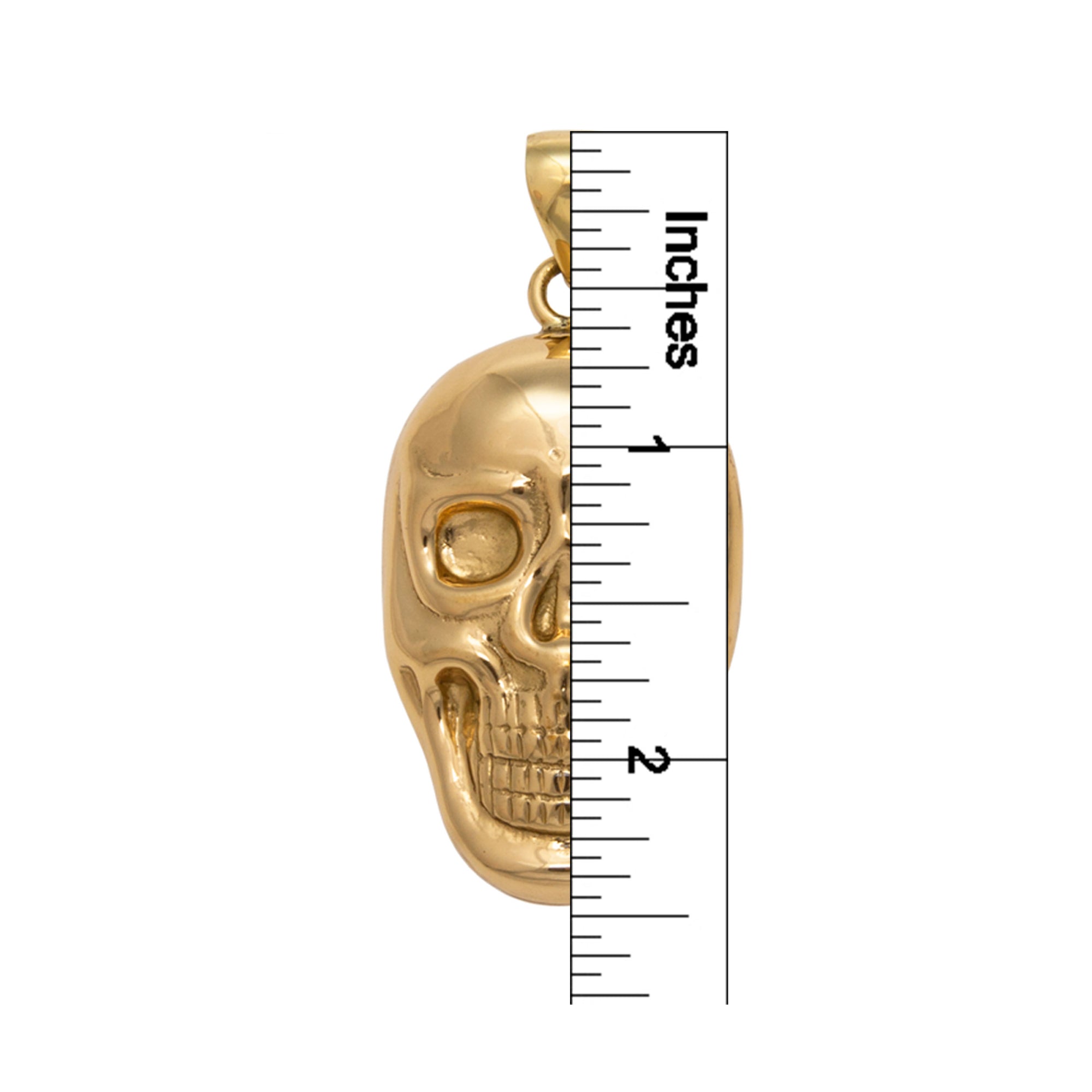 Alchemia Solid Skull Pendant | Charles Albert Jewelry