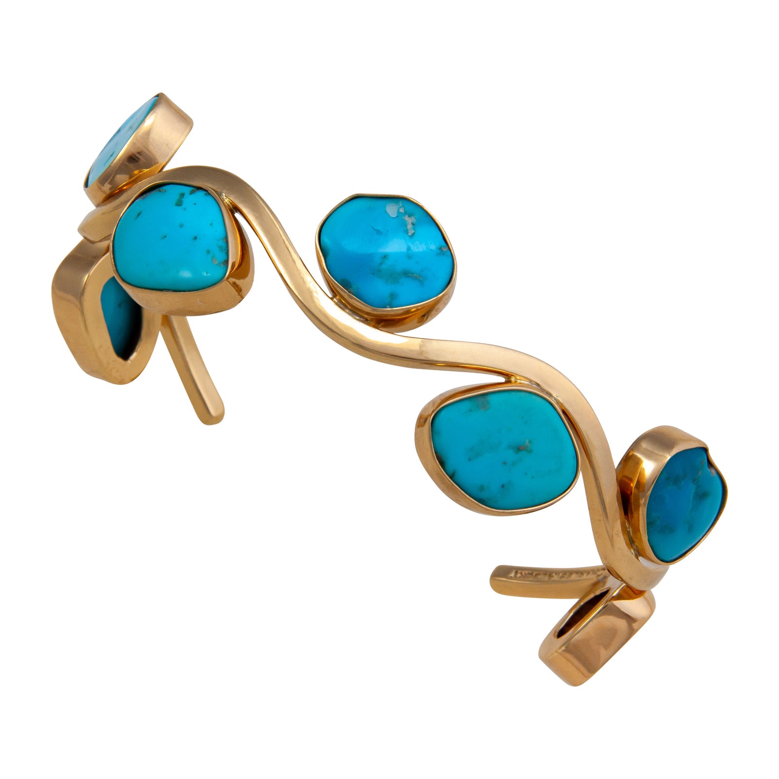 Alchemia Sleeping Beauty Turquoise Wave Cuff | Charles Albert Jewelry