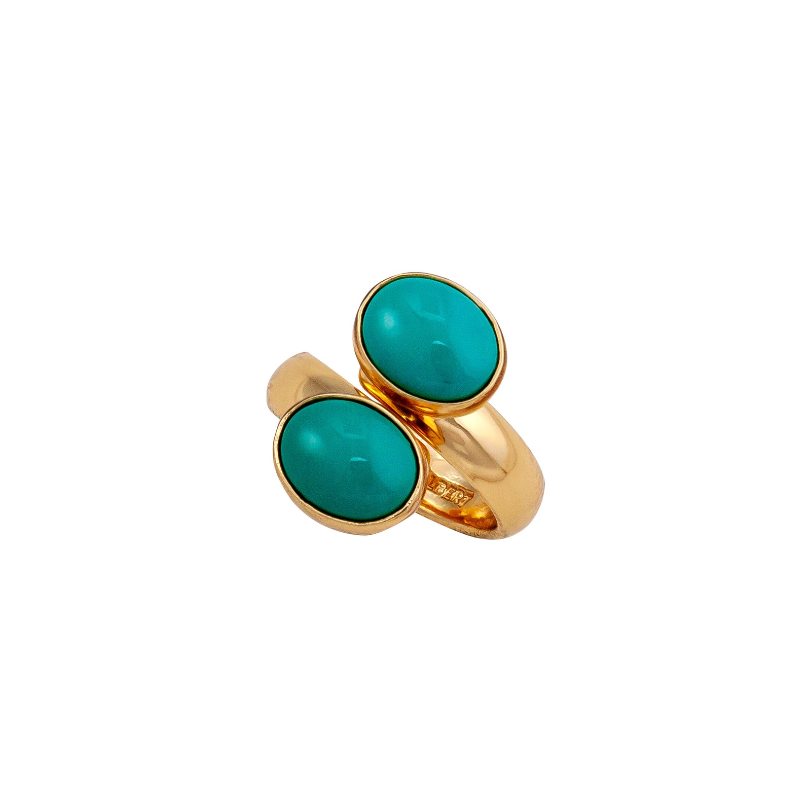 Alchemia Turquoise Bypass Ring | Charles Albert Jewelry