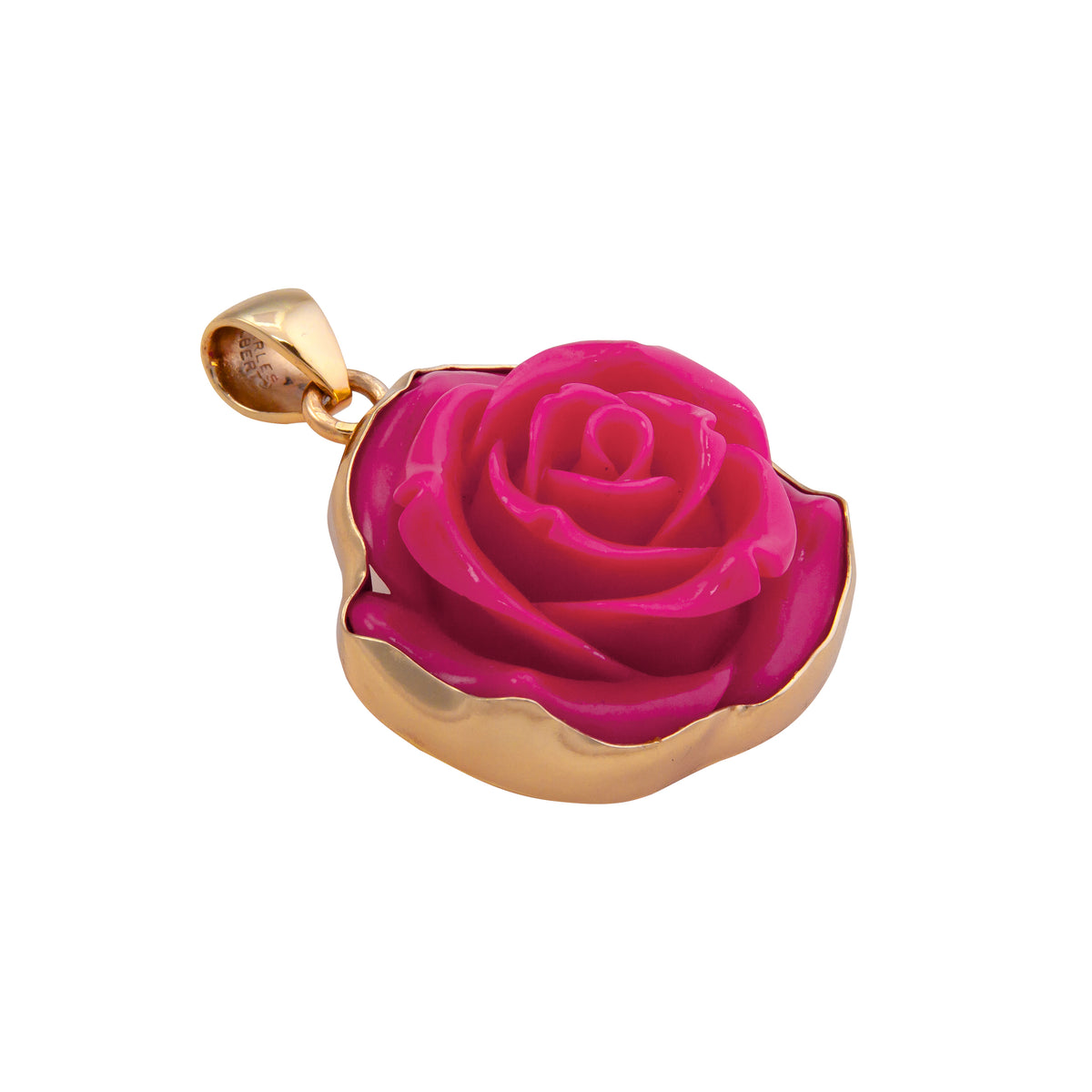 Alchemia Hot Pink Rose Pendant | Charles Albert Jewelry