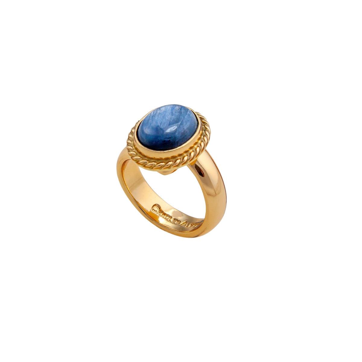 Alchemia Kyanite Oval Rope Adjustable Ring | Charles Albert Jewelry