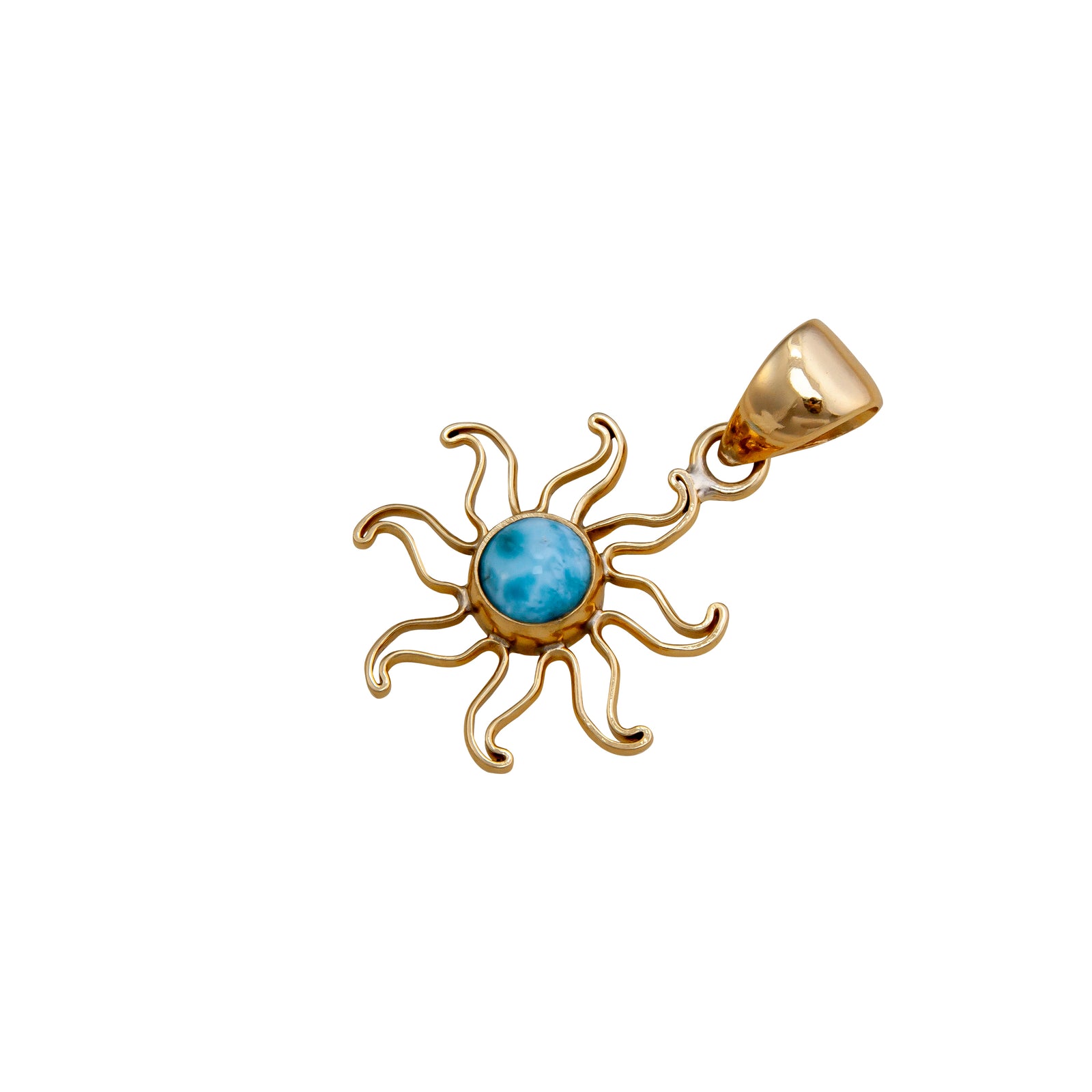 Alchemia Larimar Sun Pendant | Charles Albert Jewelry