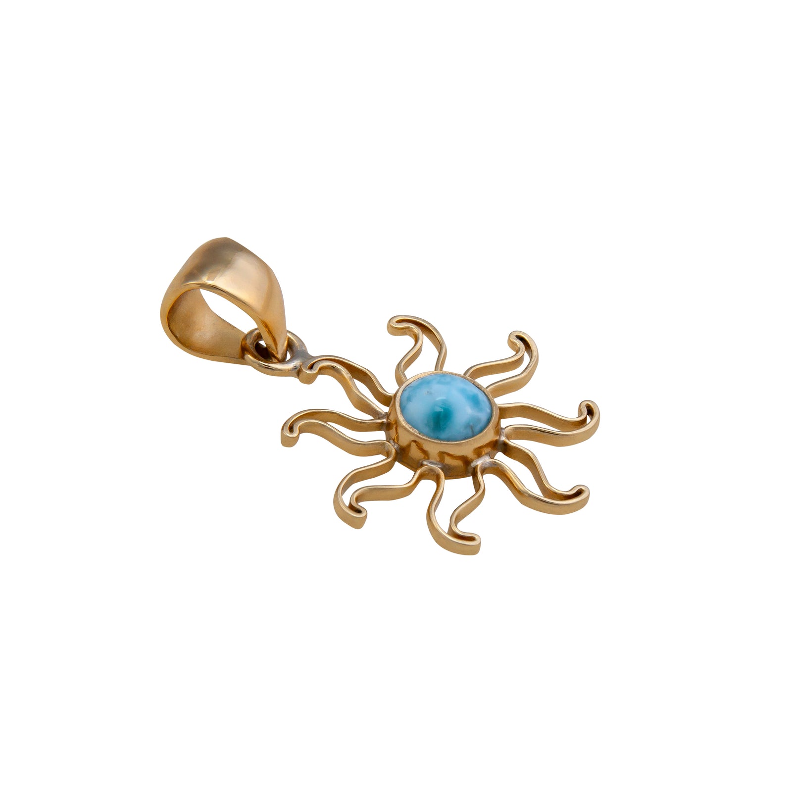 Alchemia Larimar Sun Pendant | Charles Albert Jewelry