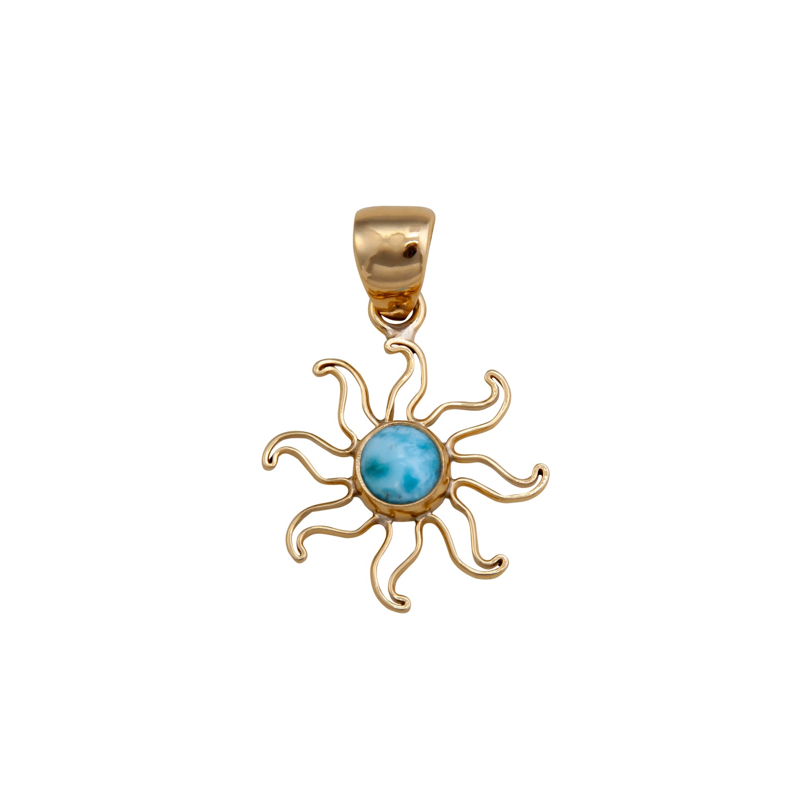Alchemia Larimar Sun Pendant | Charles Albert Jewelry