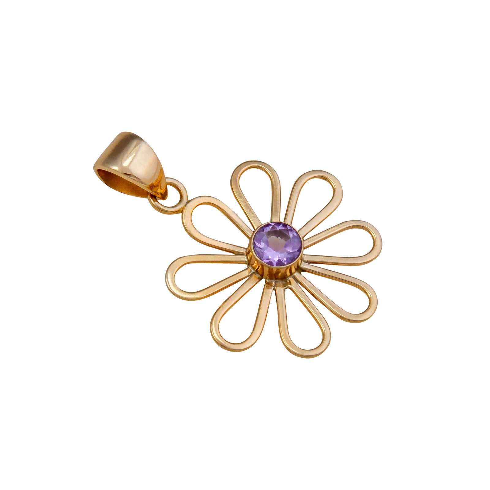 Alchemia Amethyst Flower Pendant | Charles Albert Jewelry