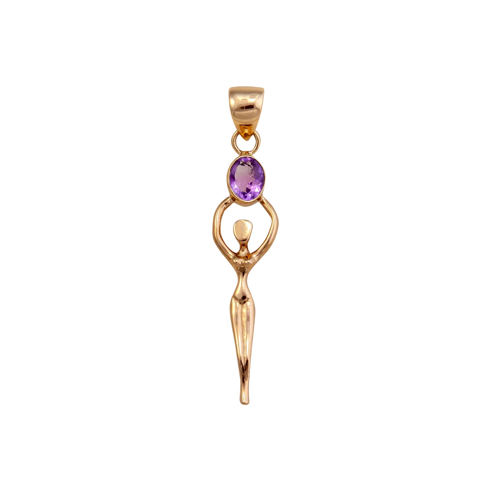Alchemia Amethyst Oval Goddess Pendant | Charles Albert Jewelry