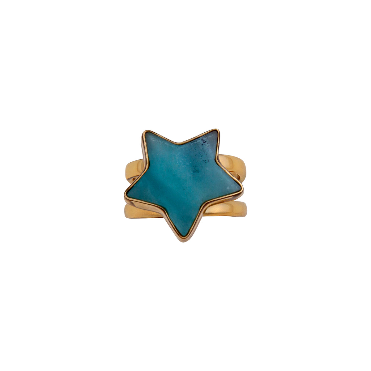 Alchemia Aventurine Star Adjustable Cuff Ring | Charles Albert Jewelry