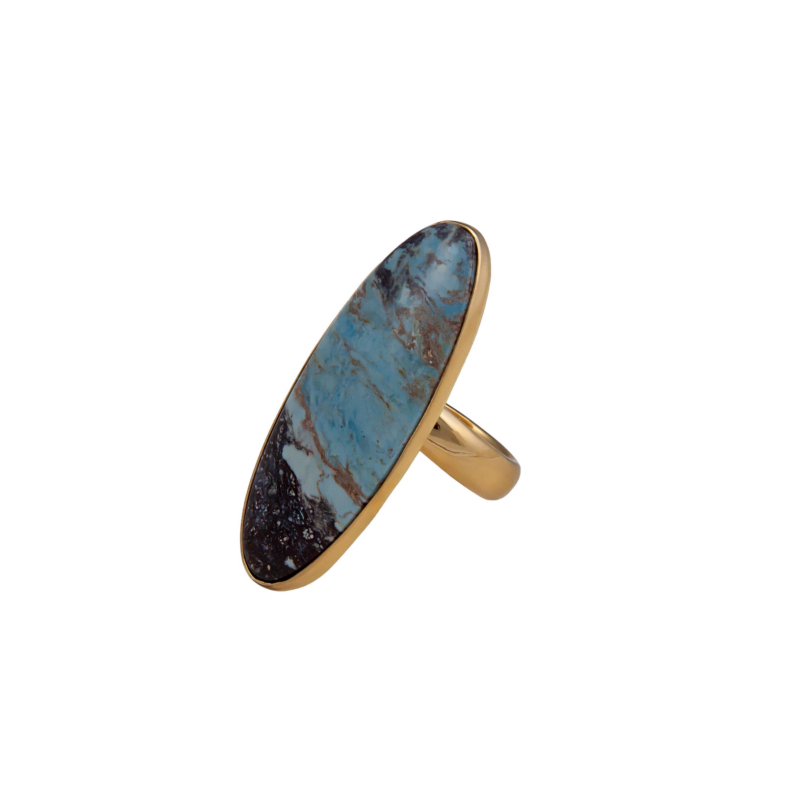 Alchemia Lapis Lazuli Oval Adjustable Ring | Charles Albert Jewelry