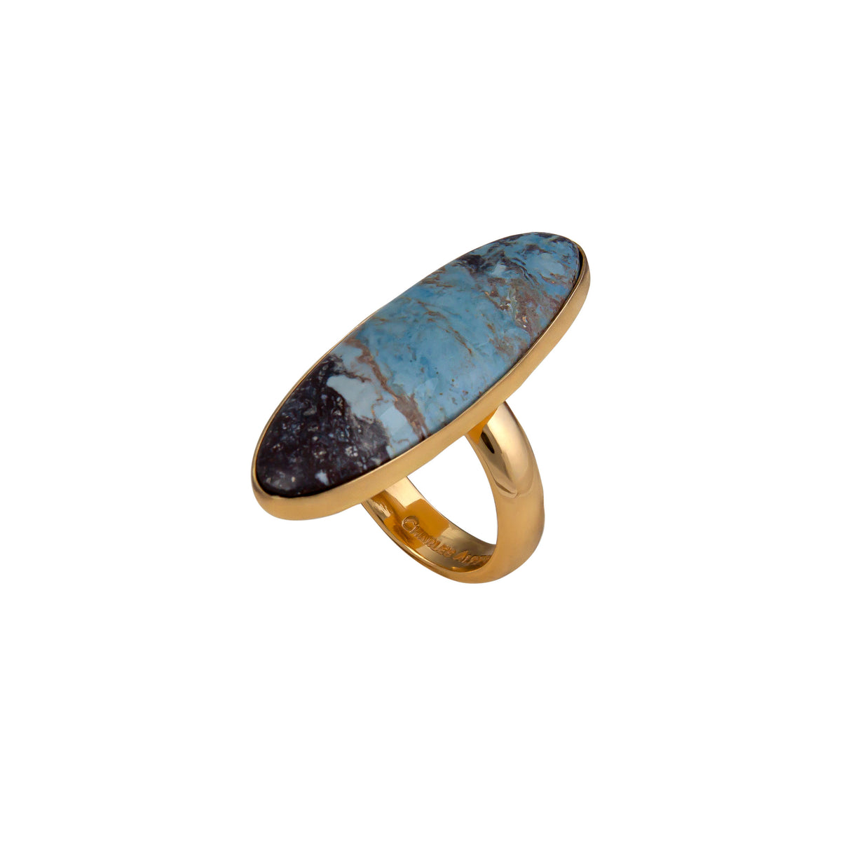 Alchemia Lapis Lazuli Oval Adjustable Ring | Charles Albert Jewelry
