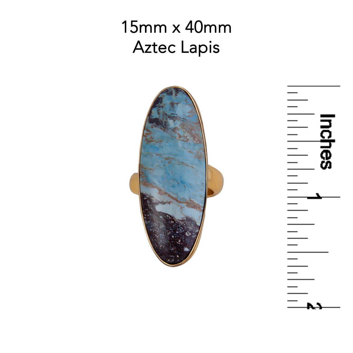 Alchemia Lapis Lazuli Oval Adjustable Ring | Charles Albert Jewelry