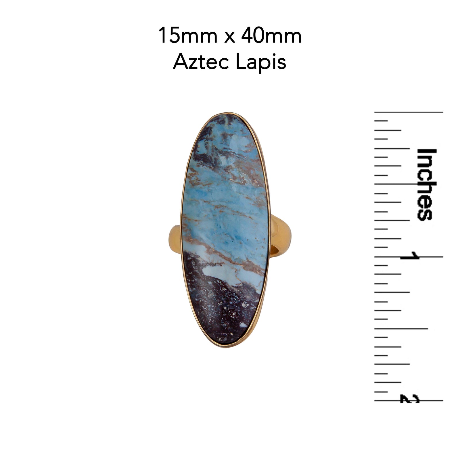Alchemia Lapis Lazuli Oval Adjustable Ring | Charles Albert Jewelry