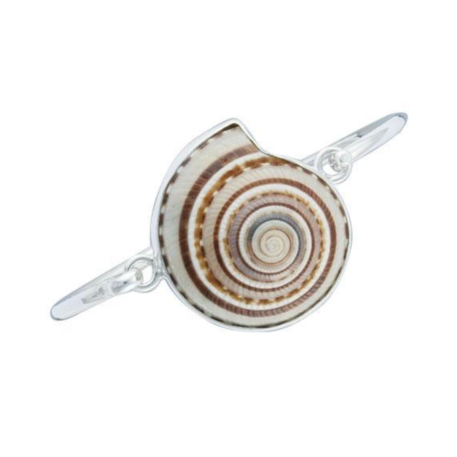 Charles Albert Jewelry - Sterling Silver Sundial Shell Bangle