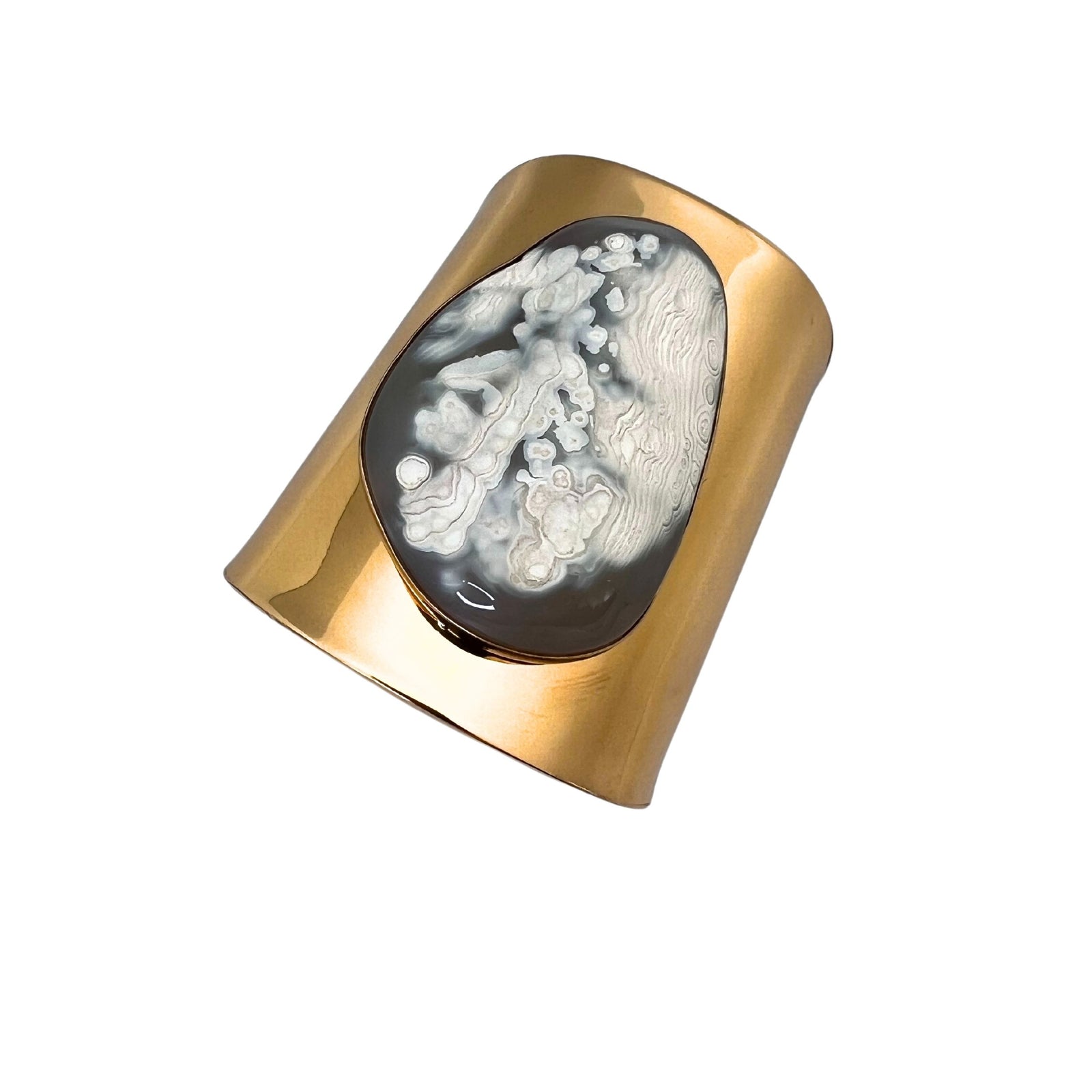 Alchemia Spotted Agate Cuff | Charles Albert Jewelry