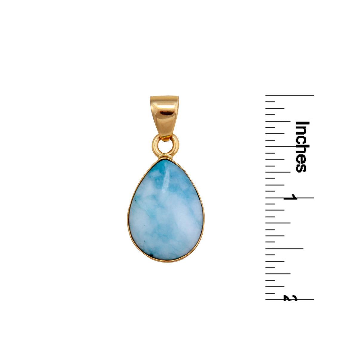 Alchemia Blue Jade Teardrop Pendant | Charles Albert Jewelry