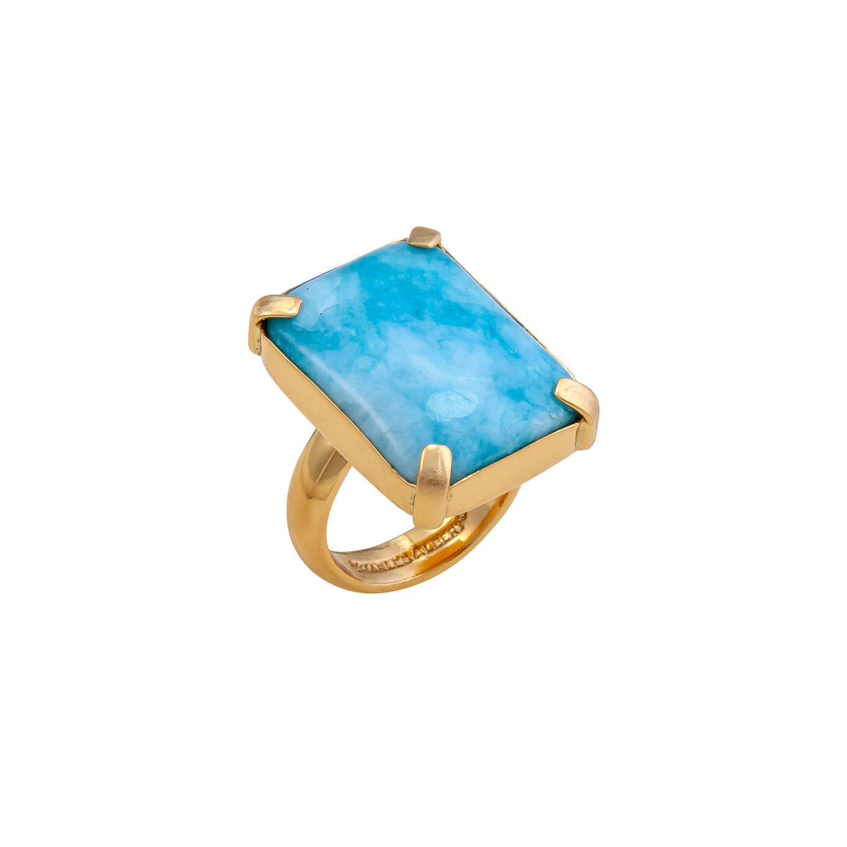 Alchemia Blue Jade Prong Set Ring | Charles Albert Jewelry