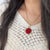 Alchemia 25mm Red Resin Rose Pendant | Charles Albert Jewelry