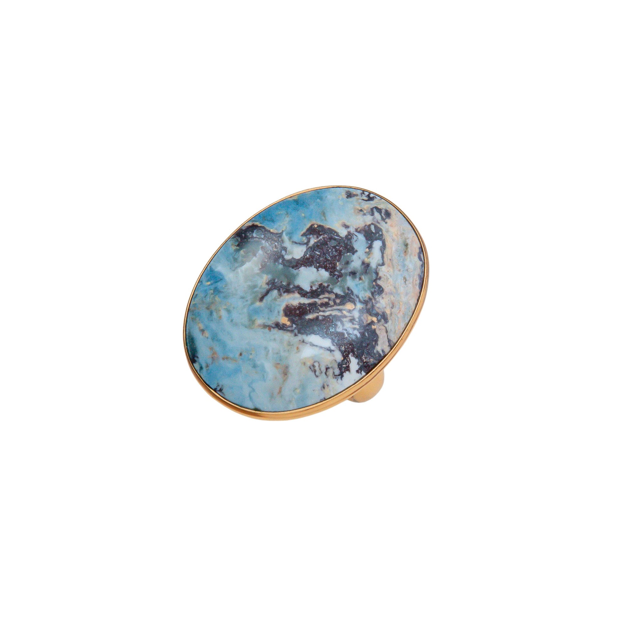 Alchemia Aztec Lapis Adjustable Ring | Charles Albert Jewelry