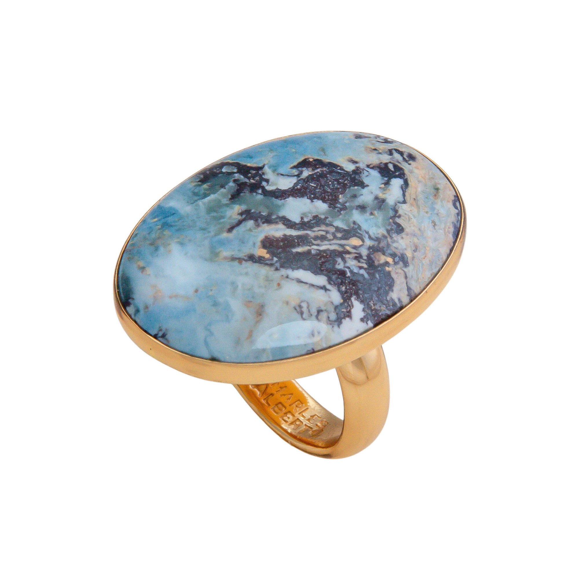 Alchemia Aztec Lapis Adjustable Ring | Charles Albert Jewelry