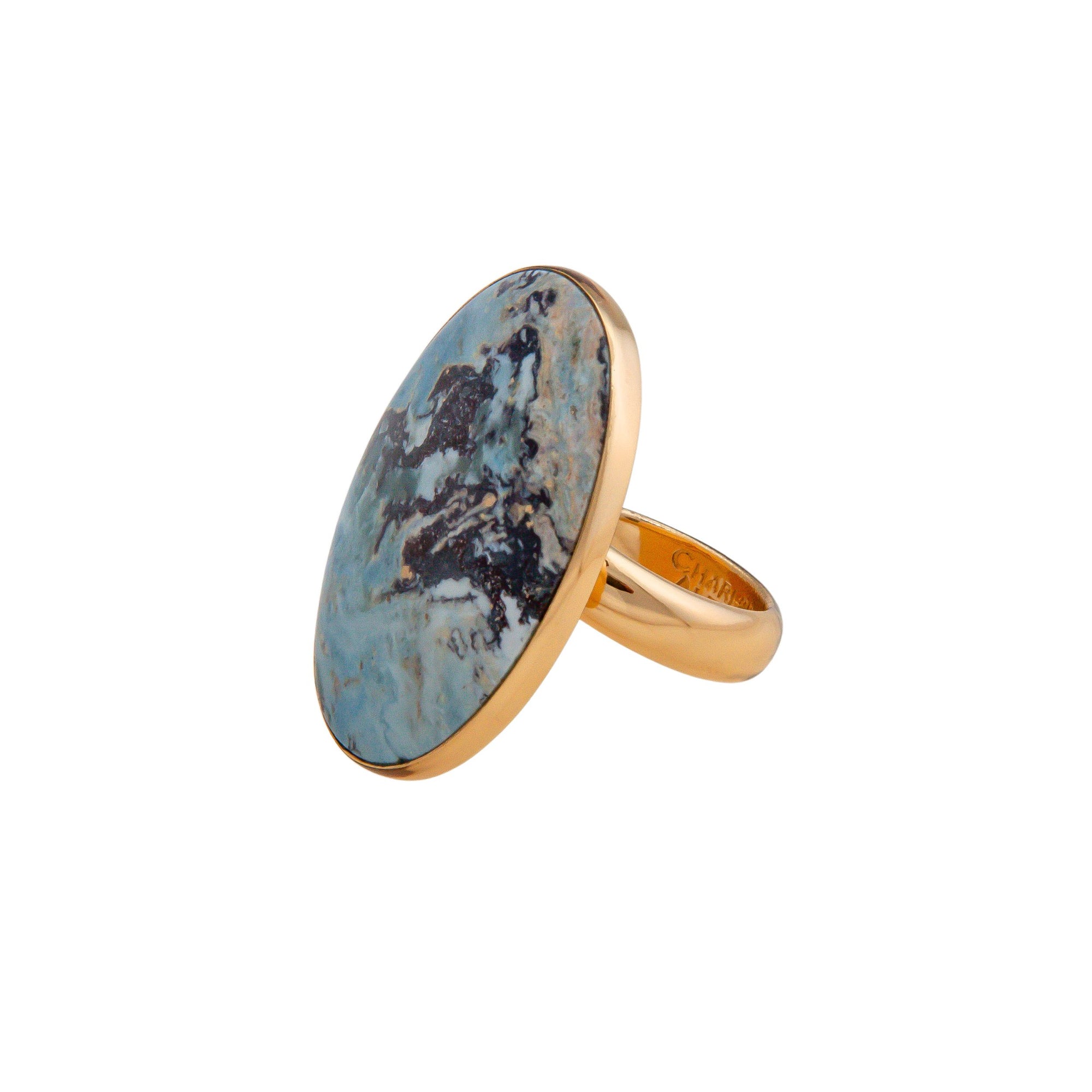 Alchemia Aztec Lapis Adjustable Ring | Charles Albert Jewelry