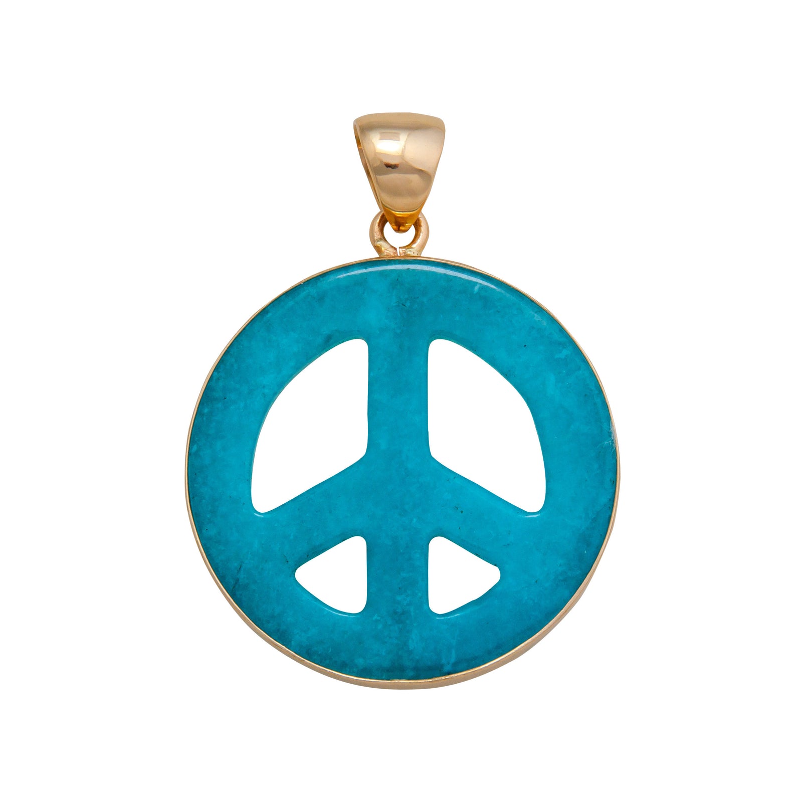 Alchemia Agate Peace Sign Pendant | Charles Albert Jewelry