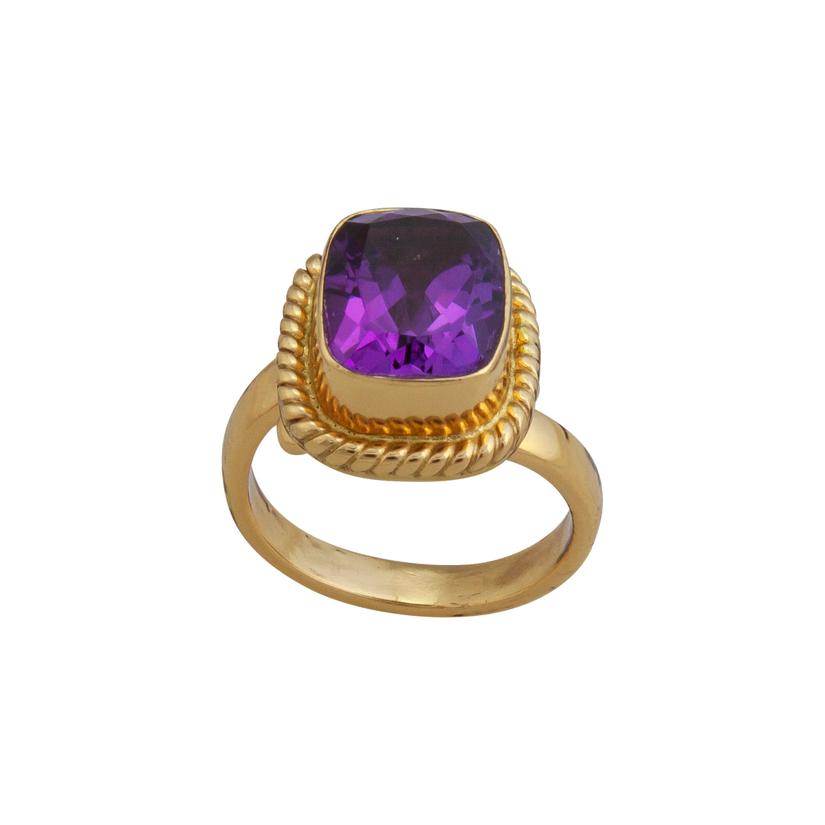 Alchemia Amethyst Adjustable Rope Ring | Charles Albert Jewelry