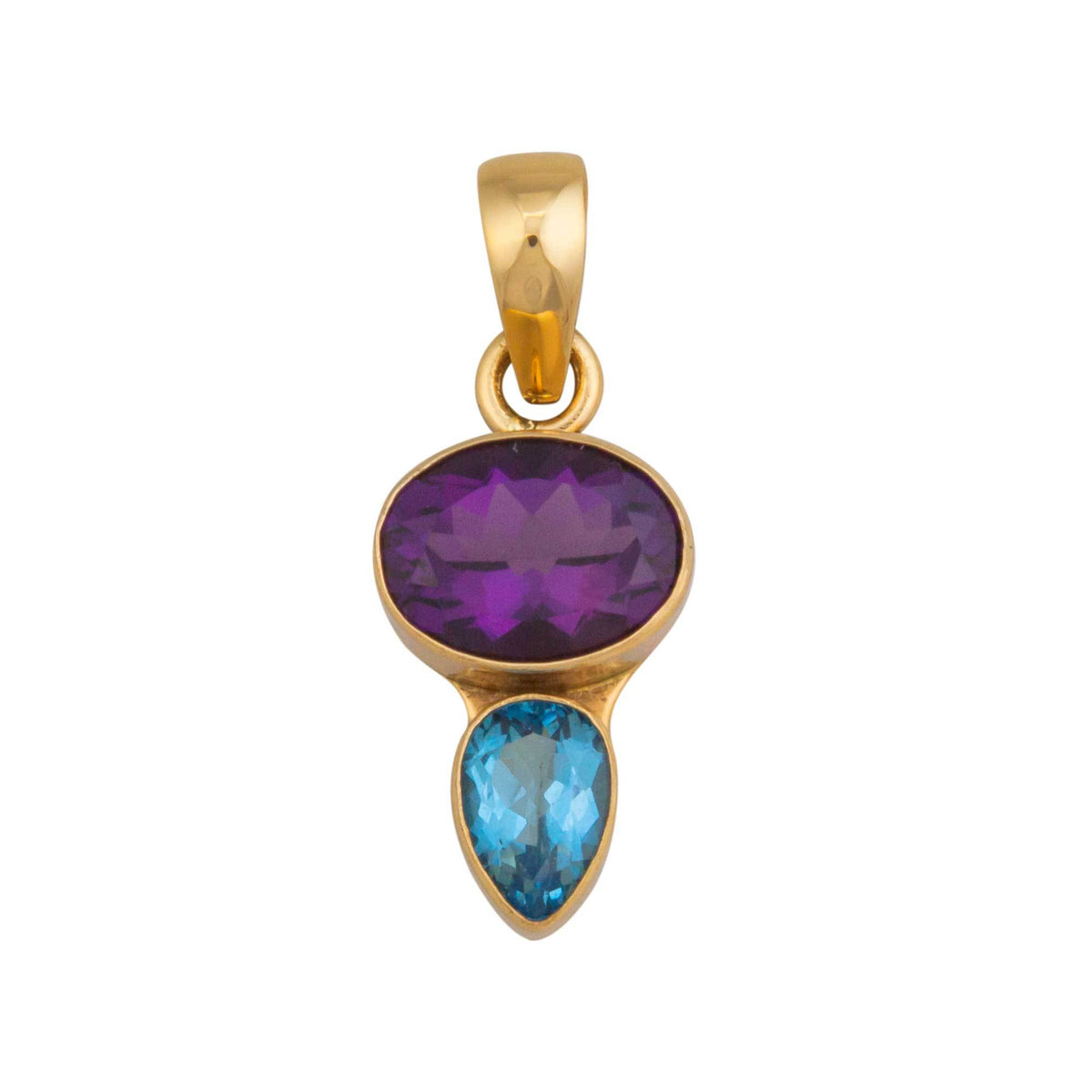 Alchemia Amethyst &amp; Blue Topaz Pendant | Charles Albert Jewelry