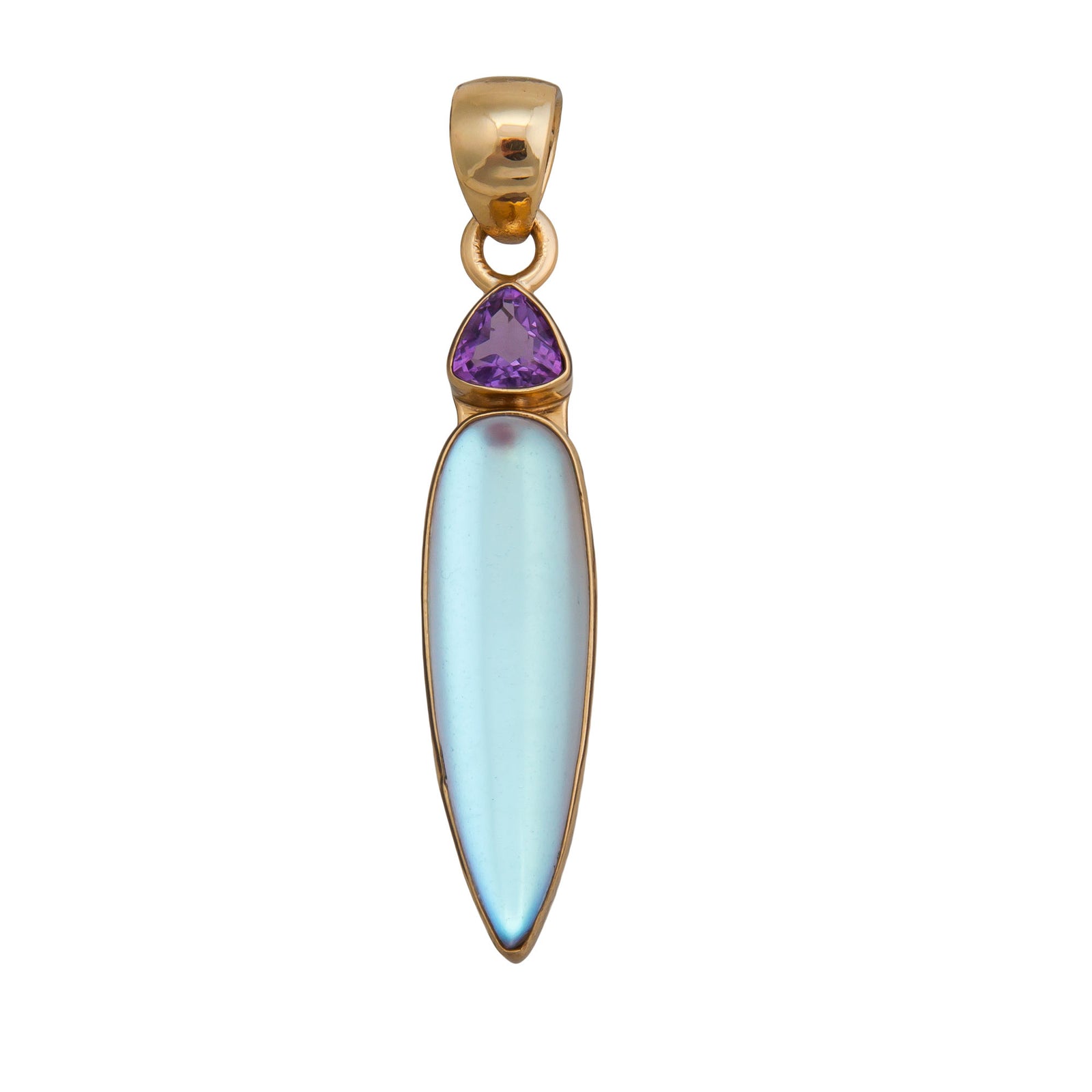 Alchemia Amethyst and Luminite Pendant | Charles Albert Jewelry