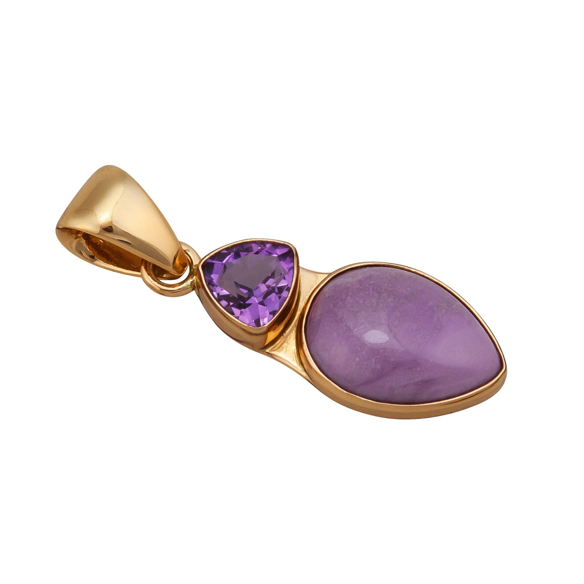 Alchemia Amethyst and Phosphosiderite Pendant | Charles Albert Jewelry