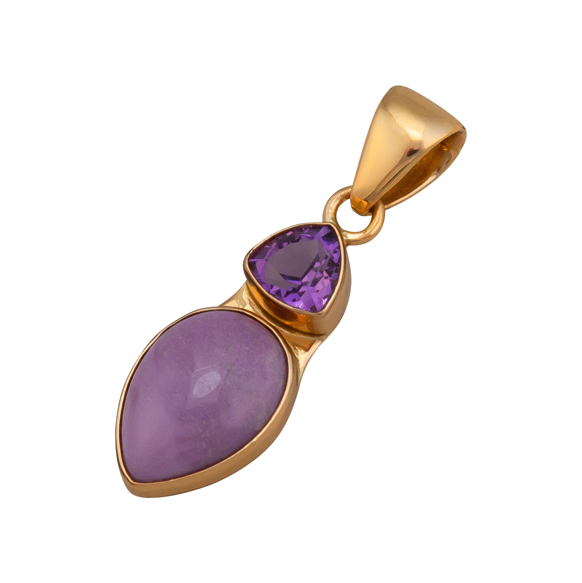 Alchemia Amethyst and Phosphosiderite Pendant | Charles Albert Jewelry