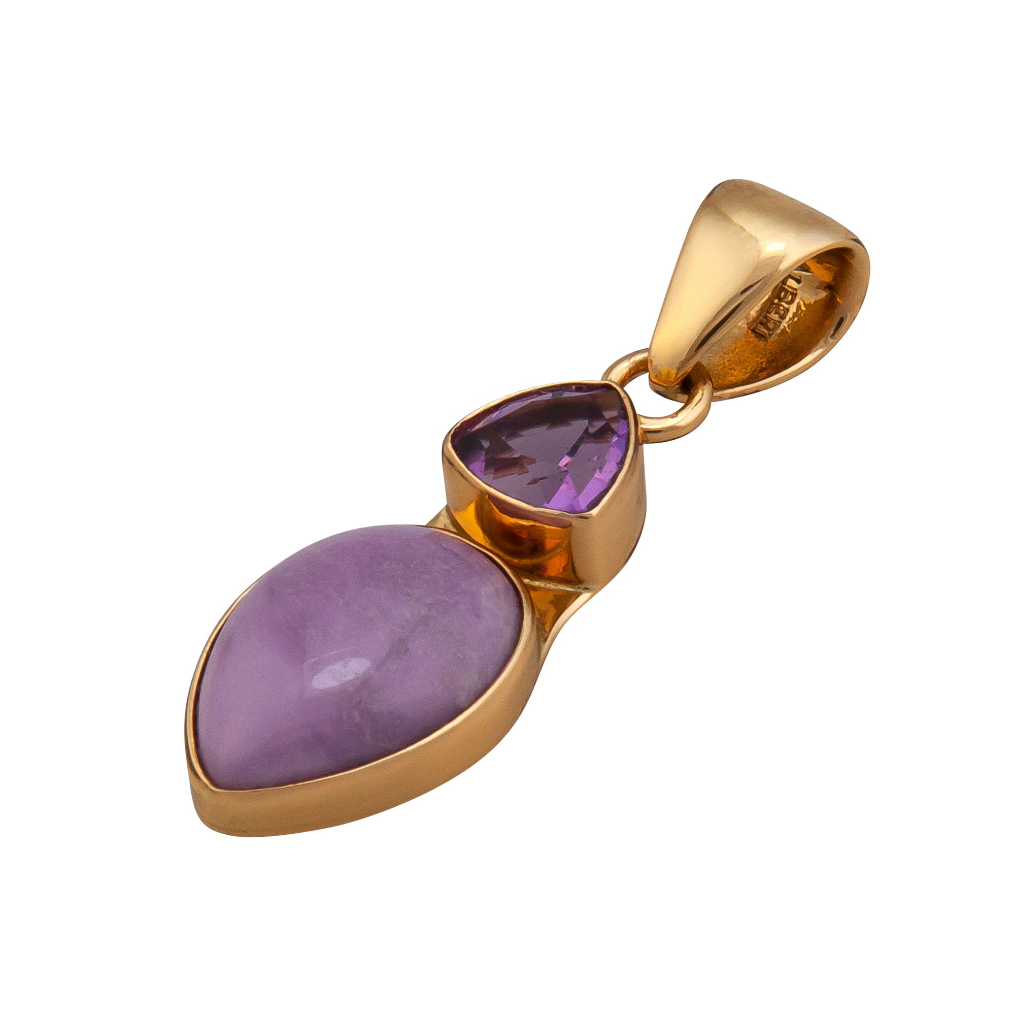 Alchemia Amethyst and Phosphosiderite Pendant | Charles Albert Jewelry