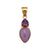 Alchemia Amethyst and Phosphosiderite Pendant | Charles Albert Jewelry