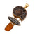 Alchemia Ammonite, Orthoceras & Amber Pendant | Charles Albert Jewelry