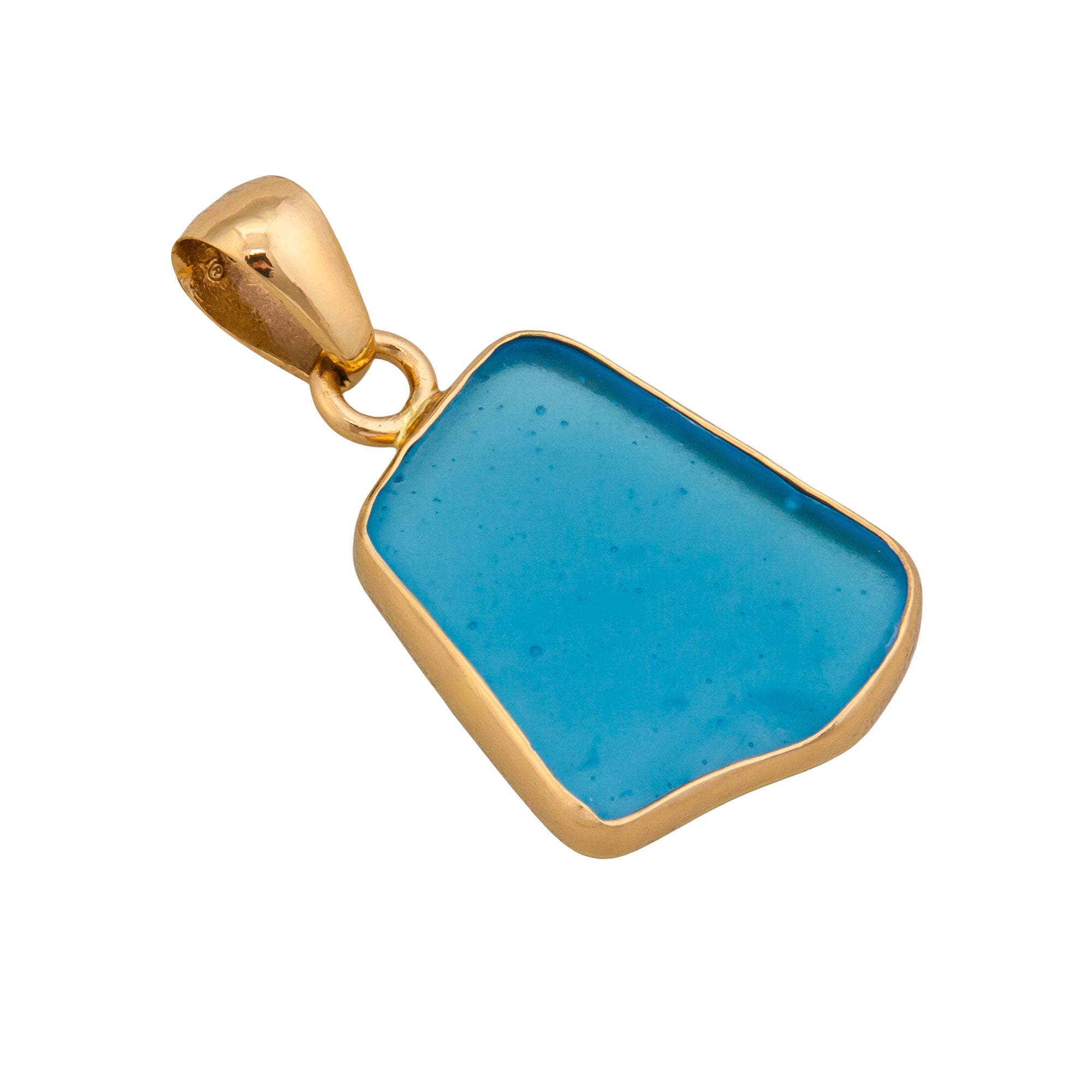 Alchemia Aqua Recycled Glass Pendant | Charles Albert Jewelry