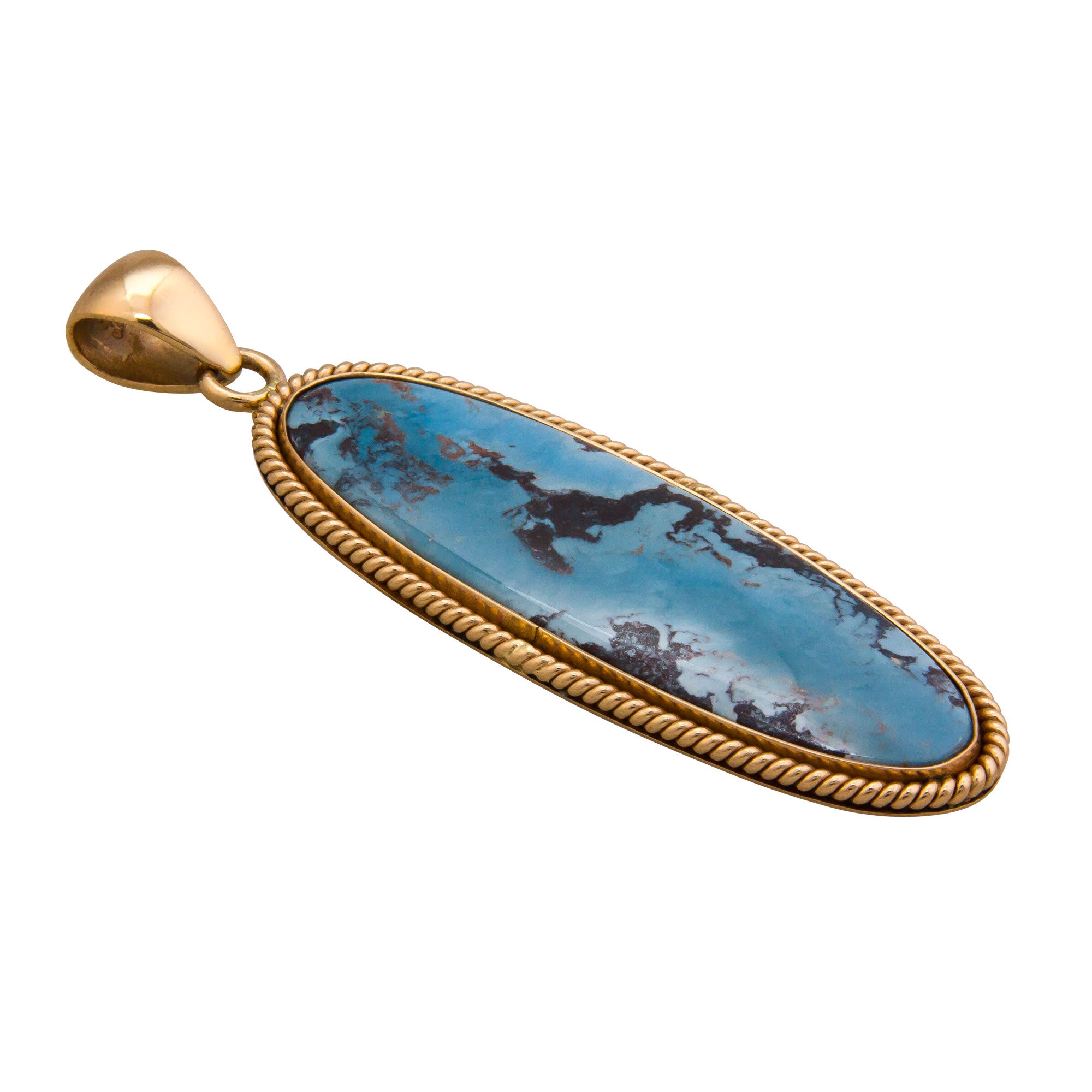 Alchemia Aztec Lapis Pendant with Rope Detail | Charles Albert Jewelry