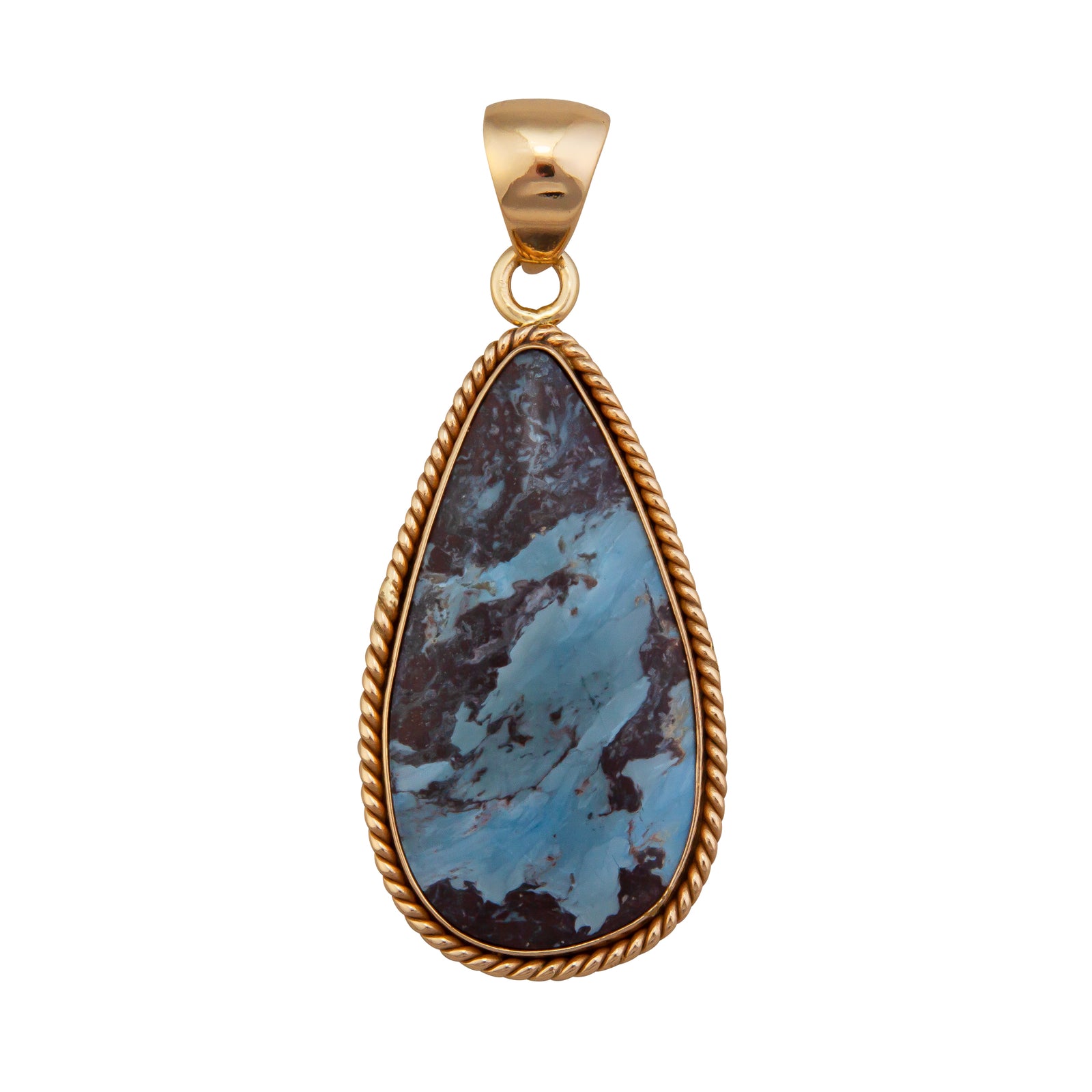 Alchemia Aztec Lapis Teardrop Rope Pendant | Charles Albert Jewelry