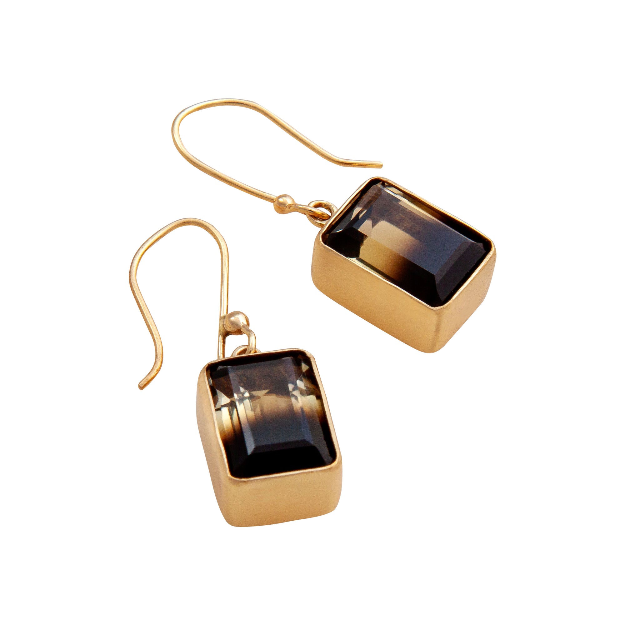 Alchemia Bi-Color Quartz Drop Earrings | Charles Albert Jewelry