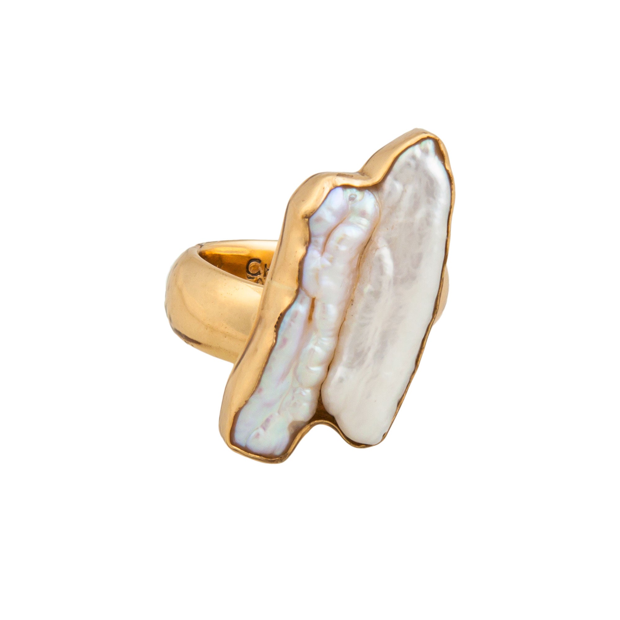 Alchemia Biwa Pearl Adjustable Ring | Charles Albert Jewelry