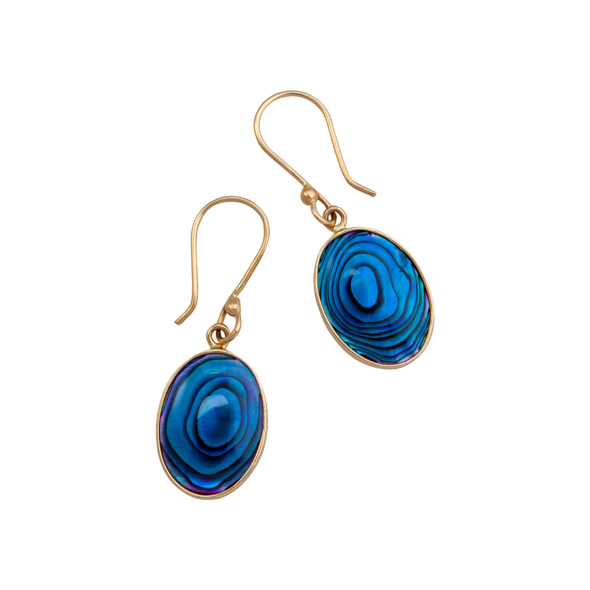 Alchemia Blue Abalone Petite Drop Earrings | Charles Albert Jewelry