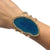 Alchemia Blue Agate Slice Multi-Band Cuff - Style #11 | Charles Albert Jewelry