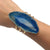 Alchemia Blue Agate Slice Multi-Band Cuff - Style #16 | Charles Albert Jewelry