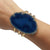 Alchemia Blue Agate Slice Multi-Band Cuff - Style #29 | Charles Albert Jewelry