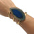 Alchemia Blue Agate Slice Multi-Band Cuff - Style #34 | Charles Albert Jewelry