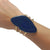 Alchemia Blue Agate Slice Multi-Band Cuff - Style #36 | Charles Albert Jewelry